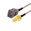 20cm Antenna Extension RG316 Coaxial Cable(SMA Female to Fakra F Female)