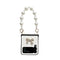 For Samsung Galaxy Z Flip4 Pure Color TPU Phone Case with Hinged & Pearl Bracelet(White)
