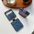 For Samsung Galaxy Z Flip4 Care Bear Pattern TPU + Leather Protective Phone Case with Ring(Black)