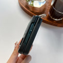 For Samsung Galaxy Z Flip4 Care Bear Pattern TPU + Leather Protective Phone Case with Ring(Black)