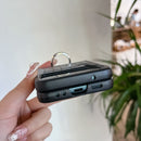 For Samsung Galaxy Z Flip4 Crocodile Pattern Phone Case with Ring(Brown)
