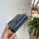 For Samsung Galaxy Z Flip4 Crocodile Pattern Phone Case with Ring(Brown)