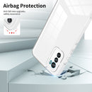 For Motorola Moto G42 3 in 1 Clear TPU Color PC Frame Phone Case(White)
