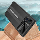 For vivo iQOO 9 Pro Carbon Fiber Texture Plain Leather Phone Case(Black)