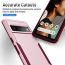 For Google Pixel 7 Pro Pioneer Armor Heavy Duty PC + TPU Phone Case(Pink+Rose Red)