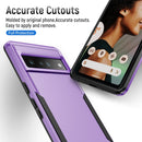 For Google Pixel 7 Pro Pioneer Armor Heavy Duty PC + TPU Phone Case(Purple+Black)