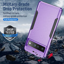For Google Pixel 7 Pro Pioneer Armor Heavy Duty PC + TPU Phone Case(Purple+Black)