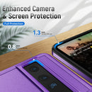 For Google Pixel 7 Pro Pioneer Armor Heavy Duty PC + TPU Phone Case(Purple+Black)