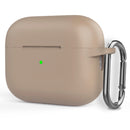 Silicone Thickening Wireless Earphone Protective Case with Hook For AirPods Pro 2(Sand Pink)