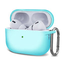 Silicone Thickening Wireless Earphone Protective Case with Hook For AirPods Pro 2(Luminous)