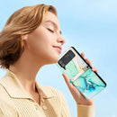 For Samsung Galaxy Z Flip4 Marble Pattern Leather Phone Case(Green LS003)