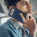 For Samsung Galaxy Z Flip4 3D Embossed Leather Phone Case(Blue)