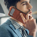 For Samsung Galaxy Z Flip4 3D Embossed Leather Phone Case(Brown)