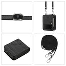 For Samsung Galaxy Z Flip4 Crossbody Football Texture Leather Phone Case(Black)
