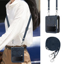 For Samsung Galaxy Z Flip4 Crossbody Football Texture Leather Phone Case(Dark Blue)