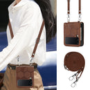 For Samsung Galaxy Z Flip4 Crossbody Football Texture Leather Phone Case(Brown)