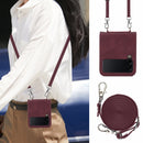 For Samsung Galaxy Z Flip4 Crossbody 3D Embossed Leather Phone Case(Wine Red)