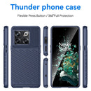 For OnePlus 10T Thunderbolt Shockproof TPU Protective Soft Phone Case(Blue)