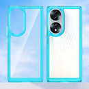 For Honor 70 5G Colorful Series Acrylic + TPU Phone Case(Transparent Blue)