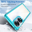For Honor 70 5G Colorful Series Acrylic + TPU Phone Case(Transparent Blue)