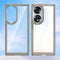 For Honor 70 5G Colorful Series Acrylic + TPU Phone Case(Transparent Grey)