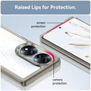 For Honor 70 5G Colorful Series Acrylic + TPU Phone Case(Transparent Grey)