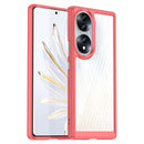 For Honor 70 5G Colorful Series Acrylic + TPU Phone Case(Red)