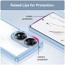For Honor 70 5G Colorful Series Acrylic + TPU Phone Case(Blue)