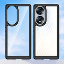 For Honor 70 5G Colorful Series Acrylic + TPU Phone Case(Black)