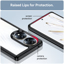 For Honor 70 5G Colorful Series Acrylic + TPU Phone Case(Black)