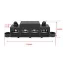 Red M8 Stud RV Ship High Current Power Distribution Terminal Block with Cover