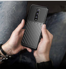 For OnePlus 8 Thunderbolt Shockproof TPU Soft Case(Dark Blue)