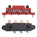 Black M10 Stud RV Ship High Current Power Distribution Terminal Block with Accessories