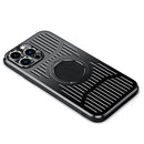For iPhone 14 Pro Aluminum Alloy Magsafe Magnetic Cooling Phone Case(Black)