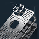 For iPhone 14 Pro Aluminum Alloy Magsafe Magnetic Cooling Phone Case(Black)