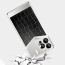 Crocodile Texture Electroplate Leather Phone Case For iPhone 13 Pro Max(Gold+Black)