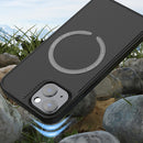 For iPhone 14 Pro Carbon Fiber Texture MagSafe Magnetic Phone Case(Green)