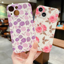 For iPhone 14 Pro Small Floral TPU Phone Case(Light Purple)
