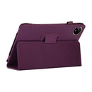 For Huawei MatePad Pro 11 inch 2022 Litchi Texture Leather Tablet Case with Holder(Purple)