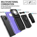 For Xiaomi Poco X3 King Kong Back Clip Series Holder Phone Case(Purple)