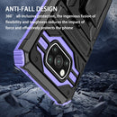 For Xiaomi Poco X3 King Kong Back Clip Series Holder Phone Case(Purple)