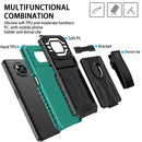 For Xiaomi Poco X3 King Kong Back Clip Series Holder Phone Case(Green)