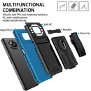 For Xiaomi Poco X3 King Kong Back Clip Series Holder Phone Case(Blue)