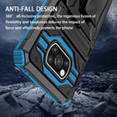 For Xiaomi Poco X3 King Kong Back Clip Series Holder Phone Case(Blue)