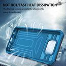 For Xiaomi Poco X3 King Kong Back Clip Series Holder Phone Case(Blue)