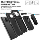 For Xiaomi Poco X3 King Kong Back Clip Series Holder Phone Case(Black)