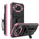 For Xiaomi Poco X3 King Kong Back Clip Series Holder Phone Case(Pink)