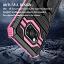 For Xiaomi Poco X3 King Kong Back Clip Series Holder Phone Case(Pink)