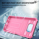 For Xiaomi Poco X3 King Kong Back Clip Series Holder Phone Case(Pink)