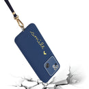 For Xiaomi Redmi 10A Gilding Line TPU Phone Case with Strap(Royal Blue)